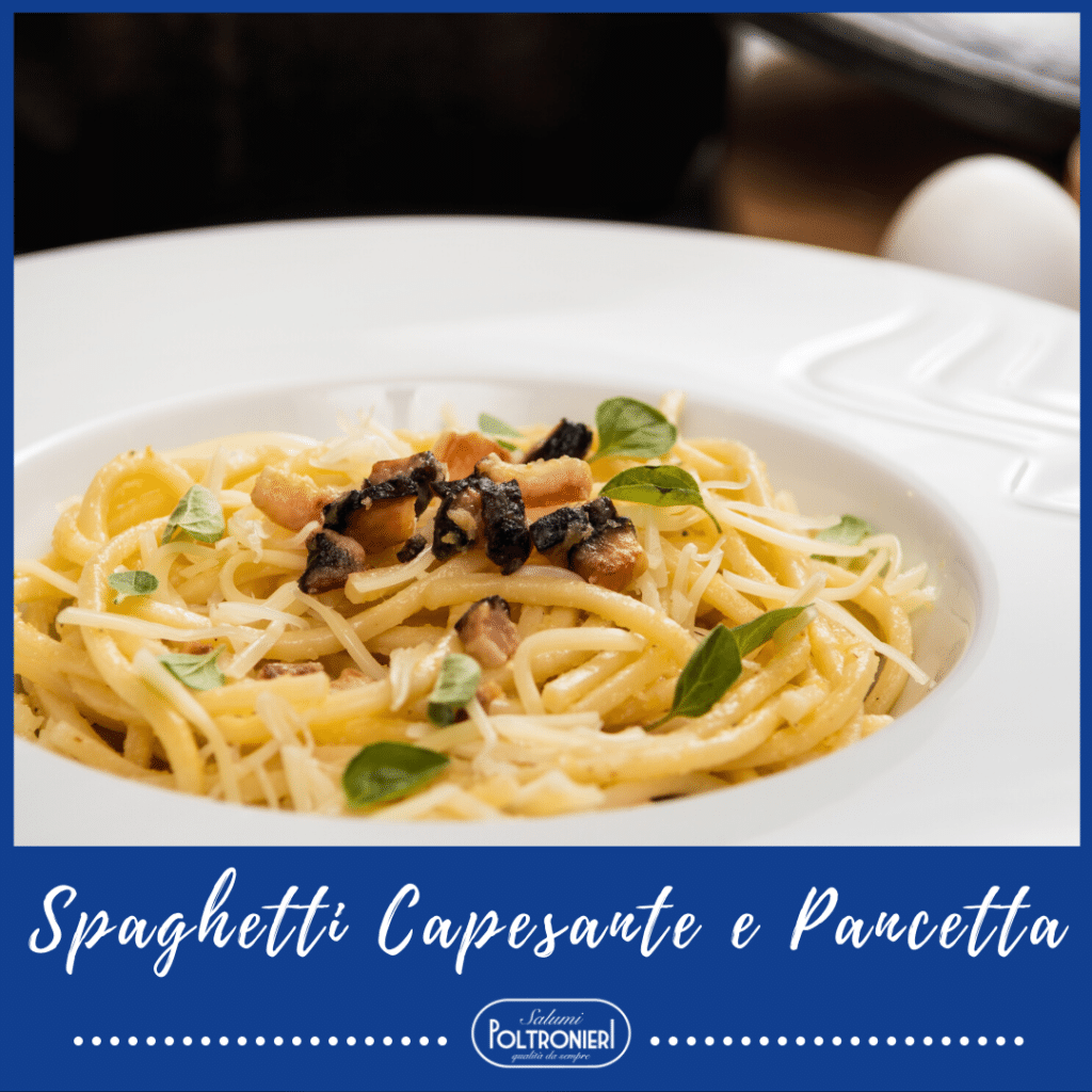 Ricetta Spaghetti Capesante e Pancetta