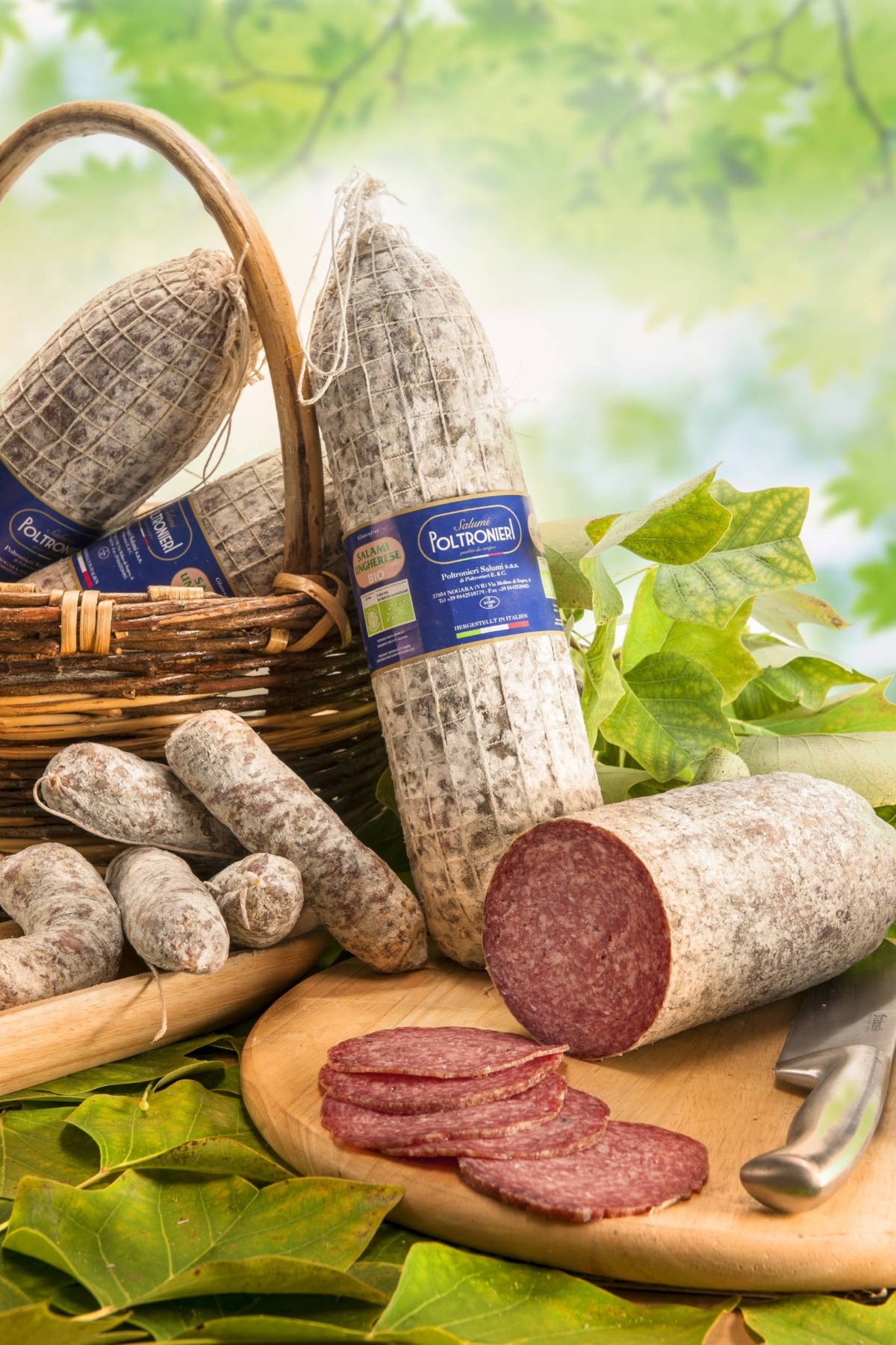 Salame tipo Ungherese Biologico Poltronieri Salumi